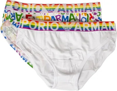 Produktbild von Herren-Slip EMPORIO ARMANI Unterhose 2er-Pack elastische Unterwäsche aus Baumwollstretch Artikel 112022 3R513, EUR XL - CN 175/100 - BR EG - MX EG, Cotone 95%,Elasthan 5%