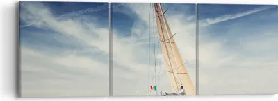 Produktbild von Bild auf Leinwand - Leinwandbild - Segeln Yacht Reise - 90x30cm - Wand Bild - Wanddeko - Wandbilder - Leinwanddruck - Bilder - Kunstdruck - Wanddekoration - Leinwand bilder - Wandkunst - CA90x30-2797