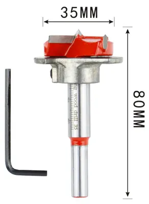 Produktbild von 95-105 Grad Multifunktionsscharnierstanzlochsucher Stanzschalungsinstallation 35 mm Schrankscharniere Hilfsbrett Holzbearbeitungswerkzeug für Türschrank