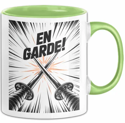 Produktbild von Fechter Tasse Geschenk Lustige Geschenkidee Spruch Für Schwertsport Fans (Grün)