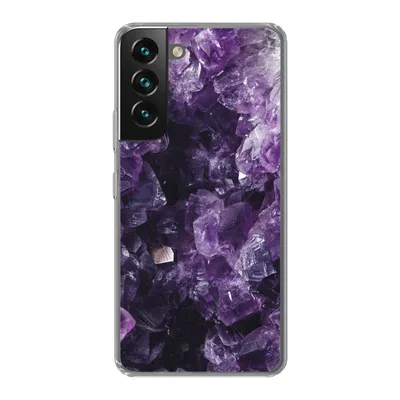 Produktbild von MuchoWow® Handyhülle Schutzhülle Hülle für Samsung Galaxy S22 Amethyst - Edelsteine - Mineralien Silikon Softcase Handy Hülle - Mobiltelefonhülle