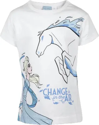 Produktbild von Disney Die Eiskönigin Elsa Kinder T-Shirt – Weiß / 92