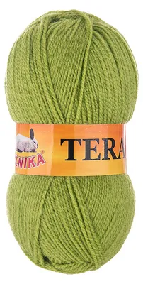 100g Strickgarn TERA Uni 025 limettengrün