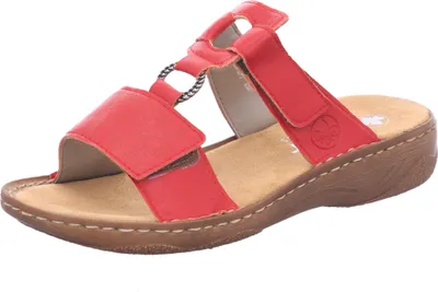 Image de Rieker V2885 33 Comfort mule Rouge, Rouge, Gr. 36