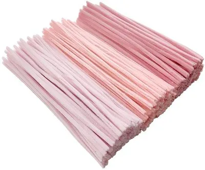 Immagine prodotto di 300 fili colorati in chenille, lunghezza 30 cm, ideali per lavori manuali e progetti creativi