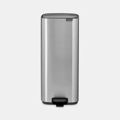 Obrázok produktu pre Brabantia Bo Pedal Bin, 30 L, Obdĺžnikový, Oceľ, Oceľ, Pedál, Oceľ