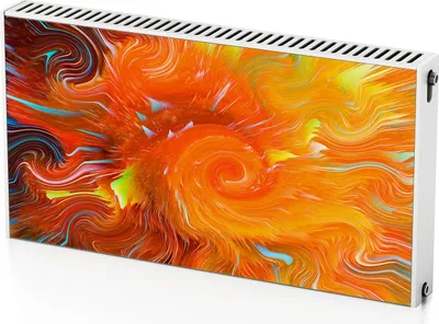 Produktbild von Ausstellungskunst – Magnetische Heizkörperabdeckung – 110x60 cm – Magnet Heizkörperabdeckung – 3D Würfel – Heizkörperverkleidung – Magnetische Wandverkleidung – Wetterfest