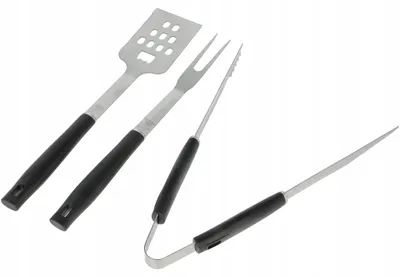 Produktbild von ON Grillbesteck Set 3-teilig Edelstahl Grillzubehör