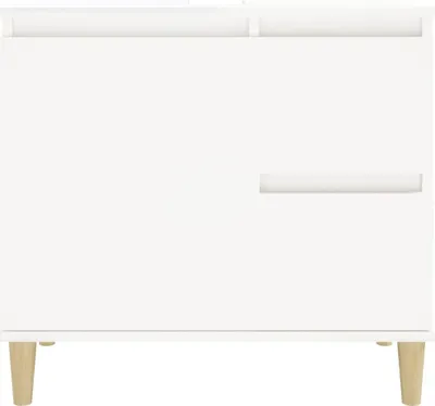 Produktbild von [Home] Badschrank Weiß 65x33x60 cm Holzwerkstoff , Neue Mode 2024 im häuslichen Leben