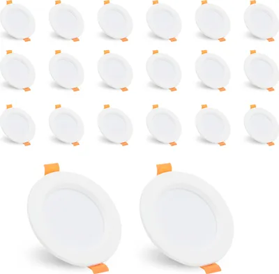 Produktbild von EINFEBEN 20X LED Einbaustrahler Spot Warmweiß 5W Set Einbauleuchte Deckenleuchte Strahler IP44