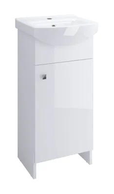 Produktbild von Cersanit | Waschtischschrank Sati - mit Waschbecken -  Weiß - 42x85x27 Cm - Stehende Montage - Waschbeckenunterschrank