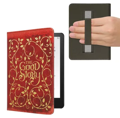 Produktbild von kwmobile Klapphülle kompatibel mit Amazon Kindle Paperwhite 11. Generation 2021 Hülle - Flipcase für Kindle Paperwhite Hülle mit Handschlaufe -