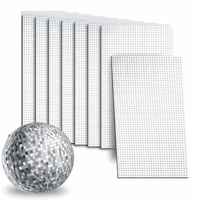 Productafbeelding van Solidchoice - Zelfklevende Spiegelmozaïektegels voor Decoratie (8 stuks)
