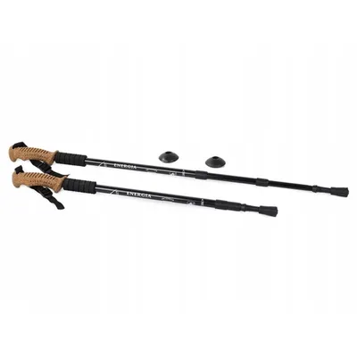 Produktbild von Trekkingstöcke Nordic Walking mit ergonomischem Korkgriff, 135 cm, 2 Stück