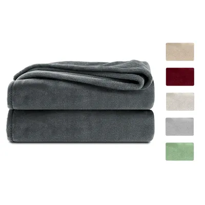 Produktbild von Komfortec Kuscheldecke Flauschig,  , 260 g/m² flauschige Fleecedecke, Sofaüberwurf & Sofadecke, 220x240 cm, Anthrazit