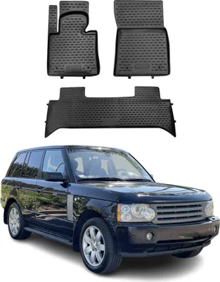 Image de 2002-2010 Land Rover Range Rover Tapis de sol TPE noir 3 pcs