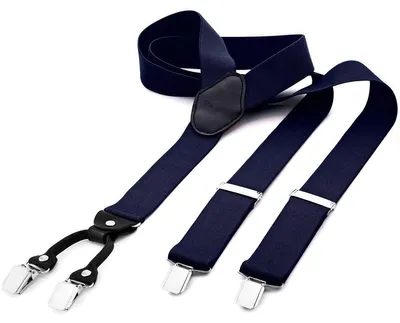 Productafbeelding van Bretels - Brede - 3,5 cm - Zwart en blauw