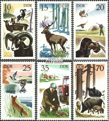 Produktbild von Briefmarken DDR 1977 Mi 2270-2275 (kompl.Ausgabe) gestempelt Jagdwesen