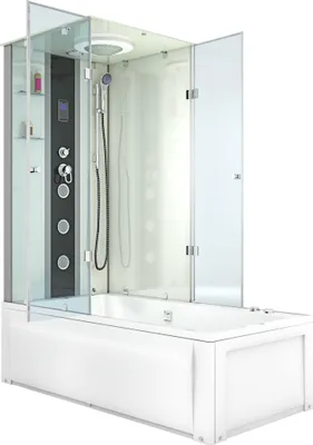 Produktbild von Whirlpool Dusche Kombination K05-R01-WP Duschtempel 90x180 cm