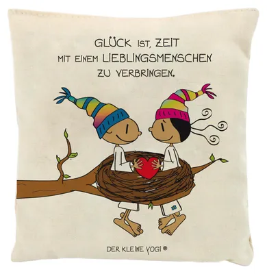 Produktbild von Goebel Der kleine Yogi - "Glück ist Zeit" Bio-Kräuterkissen