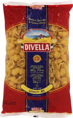 Produktbild von 24x Divella Gnocchi N. 45 Hartweizengrieß Pasta Italienische Nudeln 500g Packung + Italian Gourmet Polpa di Pomodoro 400g Dose