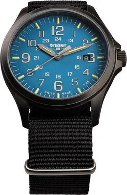 Produktbild von Traser H3 108647 P67 Officer GunMetal Skyblue Herrenuhr 42mm 10ATM