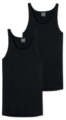 Produktbild von Schiesser 005121 Feinripp Tank Top 2er Pack black 9