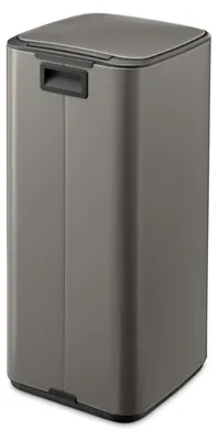 Zdjęcie produktu dla Brabantia 238161, 30 l, Prostokątny, Stal, Platyna, Pedał, Stal