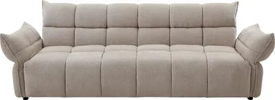 Produktbild von 3-Sitzer-Schlafsofa Clic-Clac – Chenille-Stoff – Beige – HAKEMO