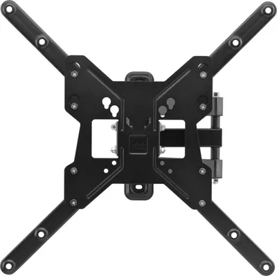 A black TV wall mount is shown against a white background.