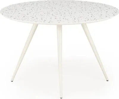 Produktbild von ARAMIS Terrazzo / weißer Tisch