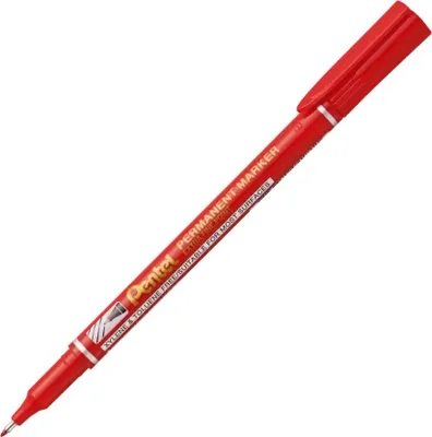 Obrázok produktu pre Permanentný popisovač "NF450", červený, 0,5 mm, PENTEL NF450-B