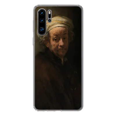 Produktbild von MuchoWow® Handyhülle Schutzhülle Hülle für Huawei P30 Pro Selbstbildnis als Apostel Paulus - Gemälde von Rembrandt van Rijn Silikon Softcase Handy Hülle - Schutzdeckel