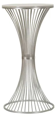 Produktbild von Mauro Ferretti Tisch Funnel Silber Marmor Durchmesser 50x100 cm