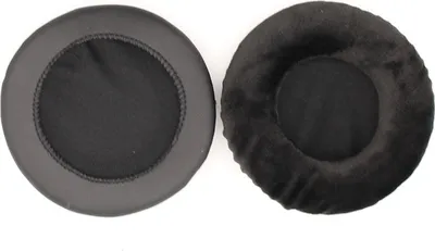 Obrázek produktu pro INF Černé sametové náušníky pro sluchátka Audio-Technica - 2 kusy