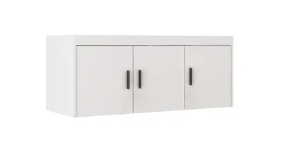 Produktbild von AX LIVING Schrankaufsatz Schlafzimmer Storicos 3T Weiß 133x55,5x53 cm