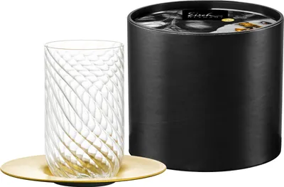 Image de Eisch Latte Macchiato 133/21 or avec soucoupe en GR TWIST 78913321