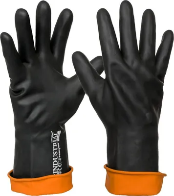 Produktbild von Arbeitshandschuhe Gummi Wasserdicht Schutzhandschuhe lang 45cm (RINDUSTRIAL-45cm) Gr. 11