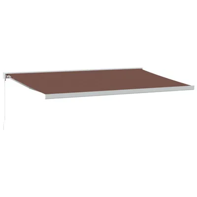 Zdjęcie produktu dla Ręcznie zwijana markiza, brązowa 500x300 cm