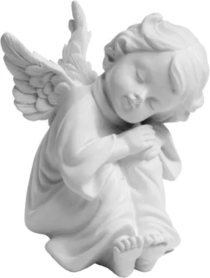 Imagen del producto de Figura de ángel guardián, fabricada en res resistente a la intemperie, con unas dimensiones de 5,5 cm, ideal para jardín y decoración del hogar