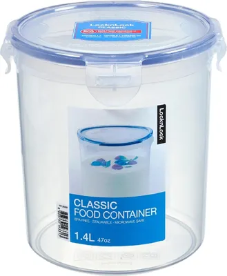 Produktbild von LocknLock Dose HPL933B Vorratsdose RUND Frischhaltedose 1,4 L - Ø 142 x 147 mm Höhe - Lebensmittelbehälter Zucker Aufbewahrung Salatdressing und Soßen - Lock and Lock Dosen-Boxen Meal-Prep-Behälter
