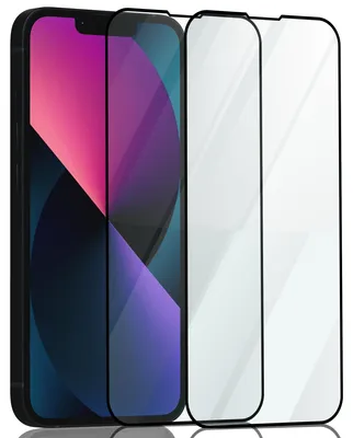Produktbild von 2-Pack iPhone 13 Displayschutzfolie - Gehärtetes Glas 9H - Super Qualität 3D