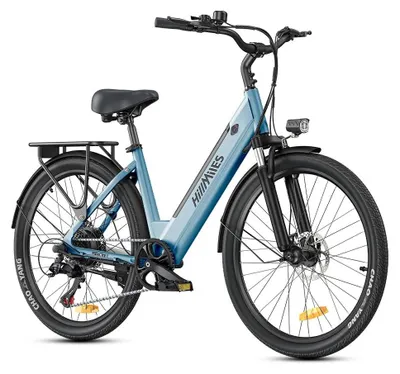 Zdjęcie produktu dla MileCity 1-BL – rower elektryczny – koła 66 cm – silnik bezszczotkowy 250 W – akumulator 36 V 13 Ah – zasięg do 100 km – 7 biegów – hamulce tarczowe 160 mm