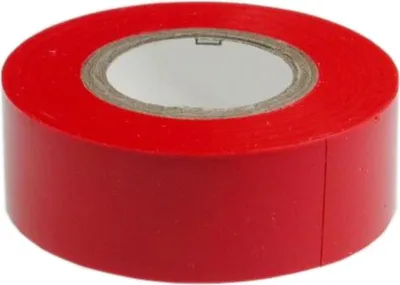 Obrázok produktu pre Izolačná páska VDE, dĺžka 10,0 m, šírka 19,0 mm, hrúbka 0,15 mm, červená – 1 kus