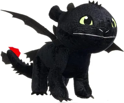 Produktbild von Drache Ohnezahn schwarz 42 cm Nachtschatten