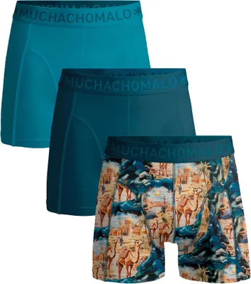 Produktbild von Muchachomalo Herren Boxershorts – 3er Pack – Baumwolle Stretch – Bequeme Unterwäsche – Größe XXL - U-OUTLT1010-381