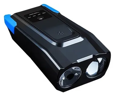 Immagine prodotto di Verk 14479 Luce LED impermeabile per bicicletta USB, campanello elettrico nero