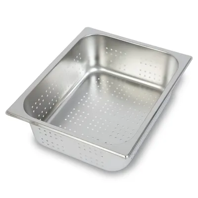 Produktbild von VERTES GN Behälter 1/2 Gastro Norm Gastronorm (Edelstahl, 100mm Tief, Perforiert, Rostfrei, Kratzfest, Temperaturbeständig von -40° bis +300°C)