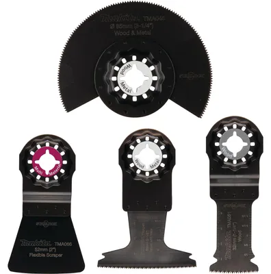 Productafbeelding van Makita B-67505, Set zaagbladen, Bimetal, Hoogwaardig koolstofstaal, 4 stuks