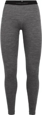 A pair of grey leggings on a white background.
